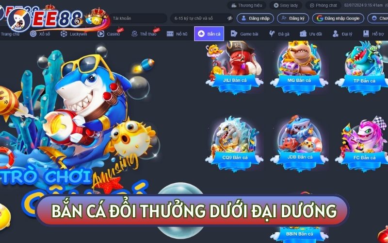 Game Bắn cá là một trong những thể loại đổi thưởng siêu thú vị tại EE88