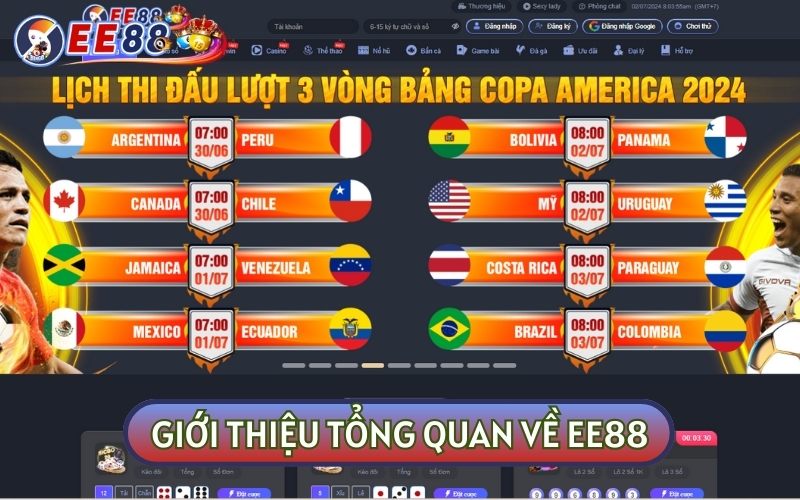 EE88CASINO được mệnh danh là nhà cái cá cược uy tín hàng đầu Châu Á