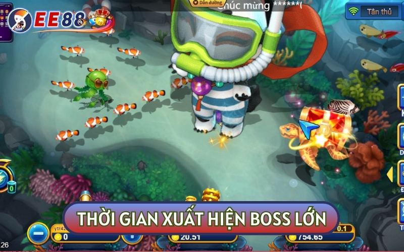 Nhắc đến các LỖI TRONG BẮN CÁ, bạn phải ghi nhớ đến thời điểm Boss xuất hiện và tận dụng nó