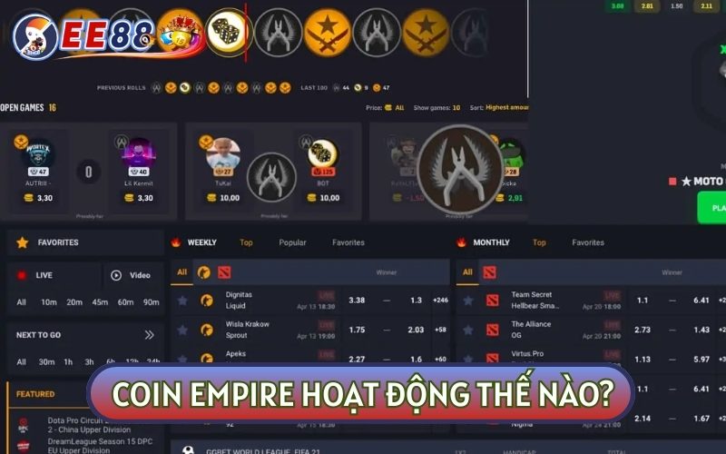 Mục đích hoạt động của Coin Empire trong CS có thể bạn chưa biết