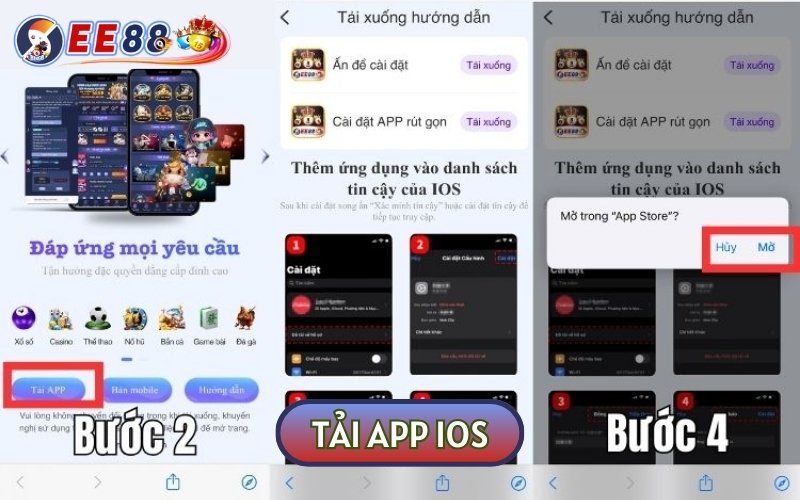 Tải và cài đặt ứng dụng EE88 về thiết bị chạy hệ điều hành iOS