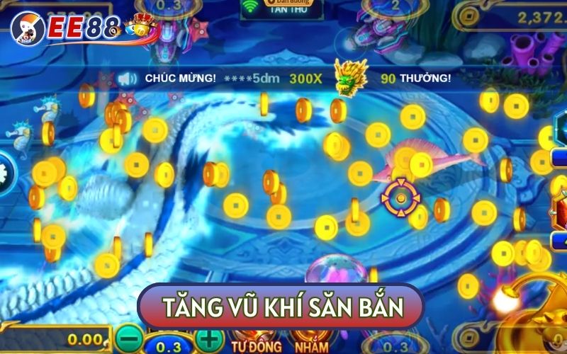 TOOL BẮN CÁ có ưu điểm lớn là giúp bạn tăng vũ khí trong game